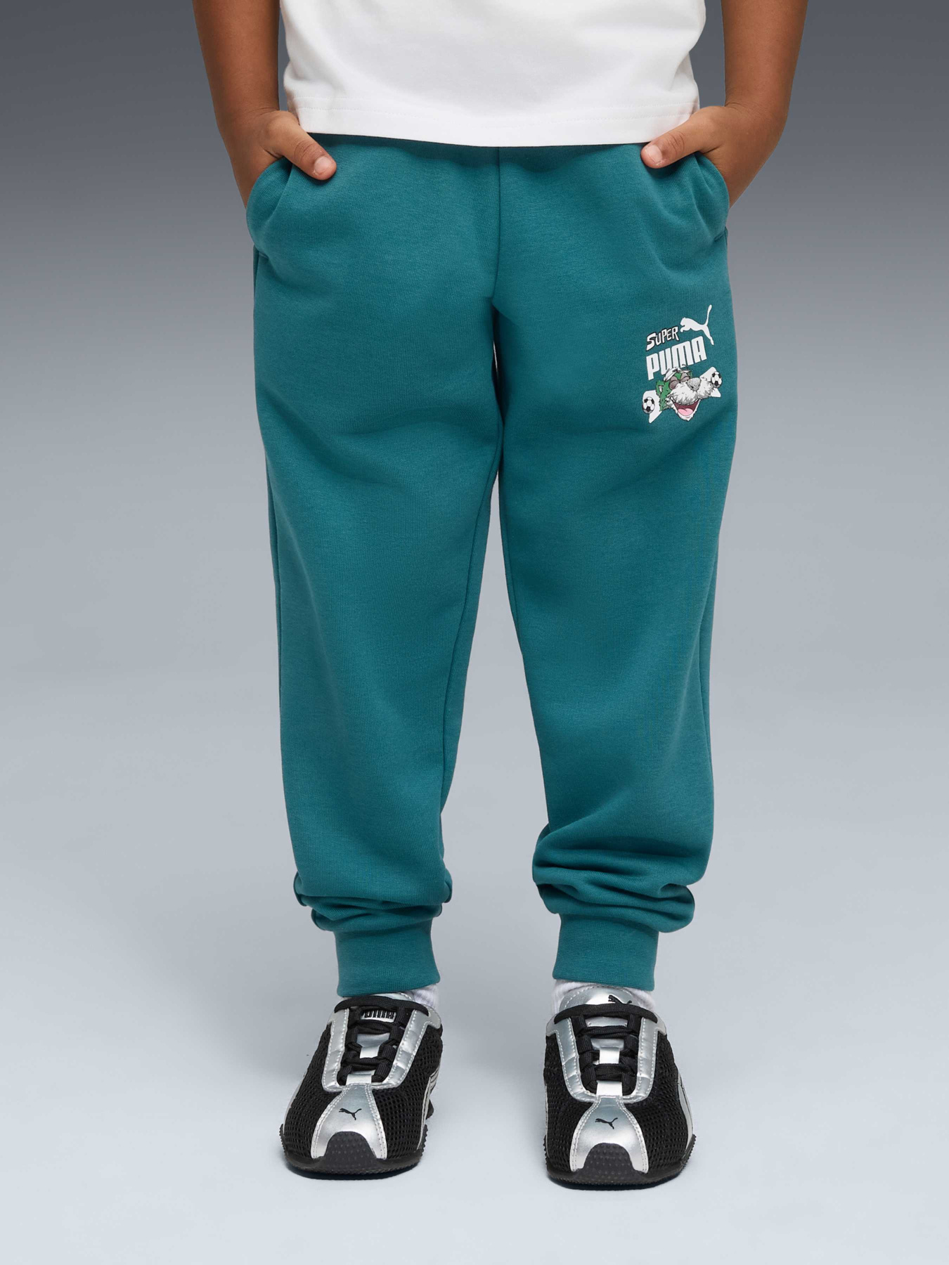 Дитячі штани Super PUMA Sweatpants Kids модель 691920 Дитячі штани Super PUMA Sweatpants Kids модель 691920 Фото
