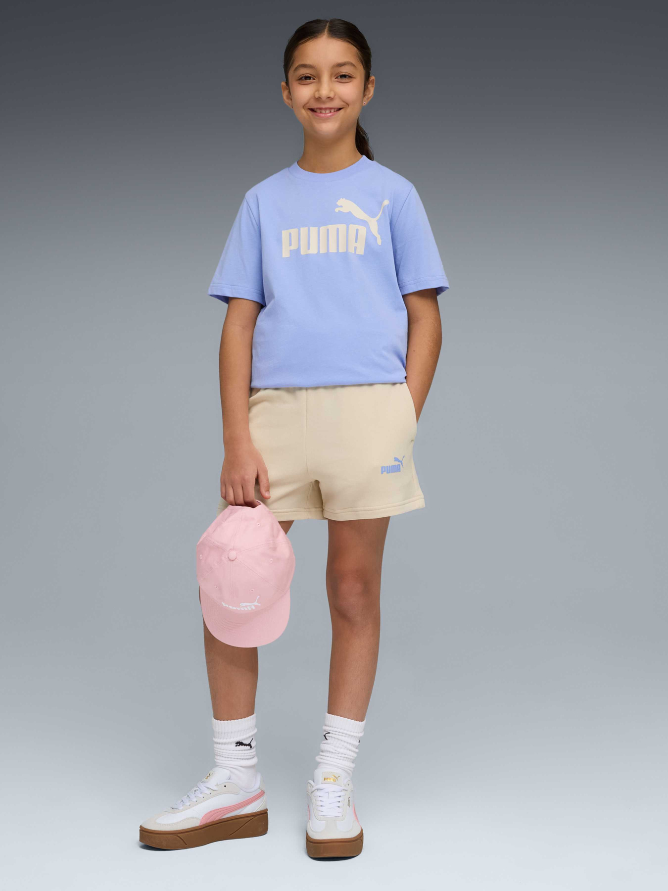 Костюмы PUMA Ess Logo Tee And Shorts Set модель 686307 Фото