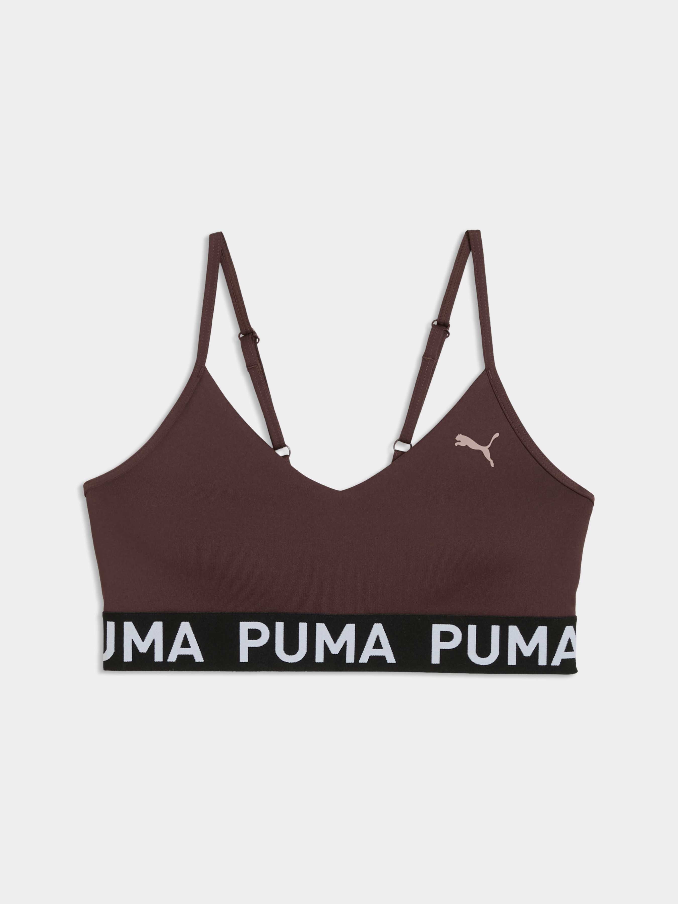 Жіночий Спортивний топ PUMA Move Strong Bra - Low (527140_13) колір коричневий, матеріал комбінований верх PUMA - купити в Україні