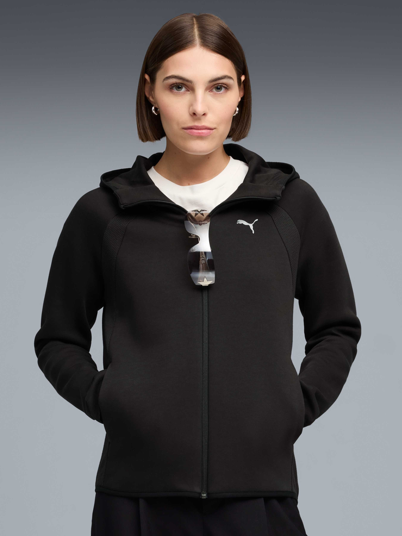 Кофта Evostripe Full-Zip Hoodie Women модель 691898 Фото