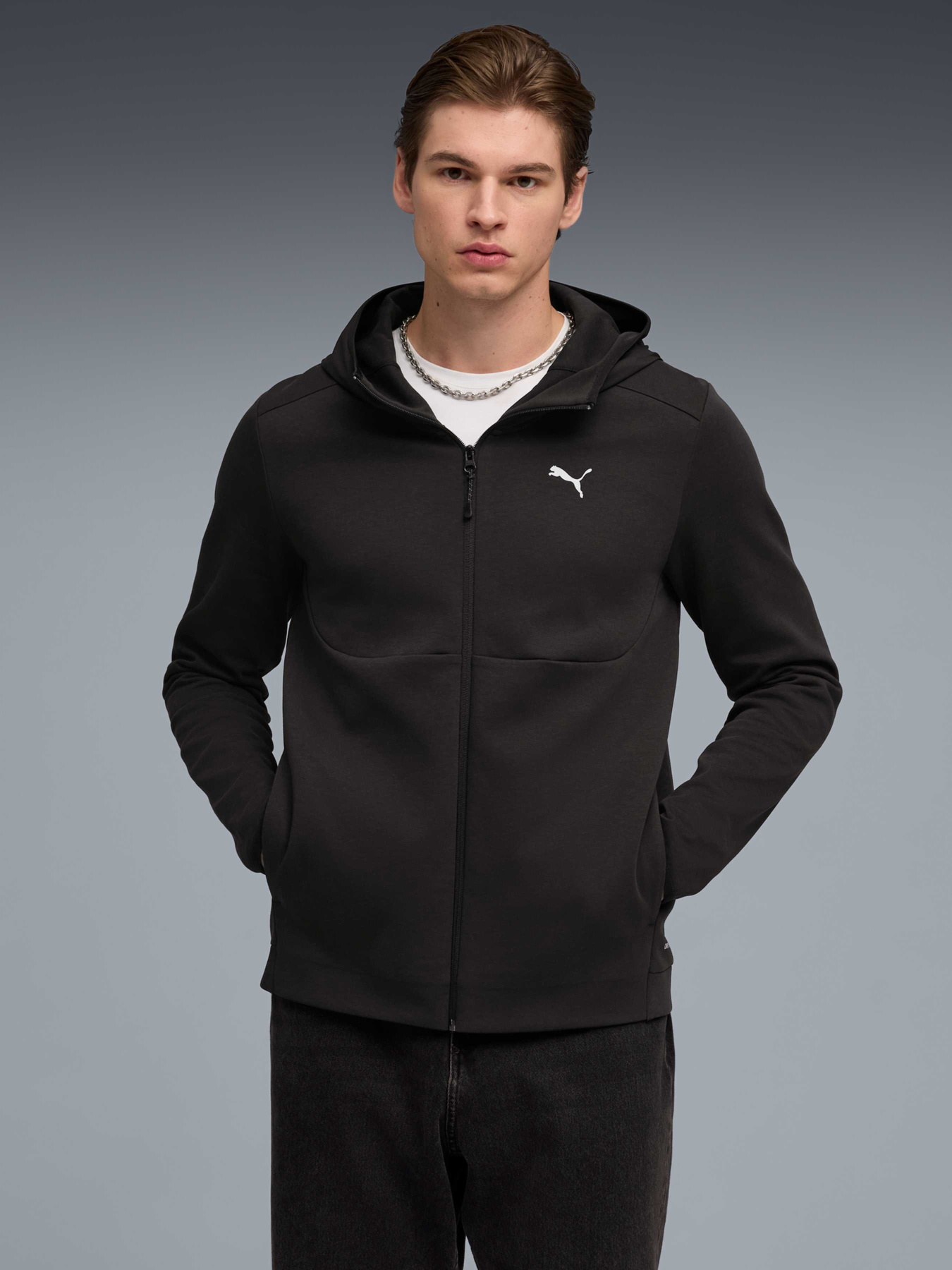 Кофта PUMATECH Full-Zip Hoodie Men модель 692185 Фото