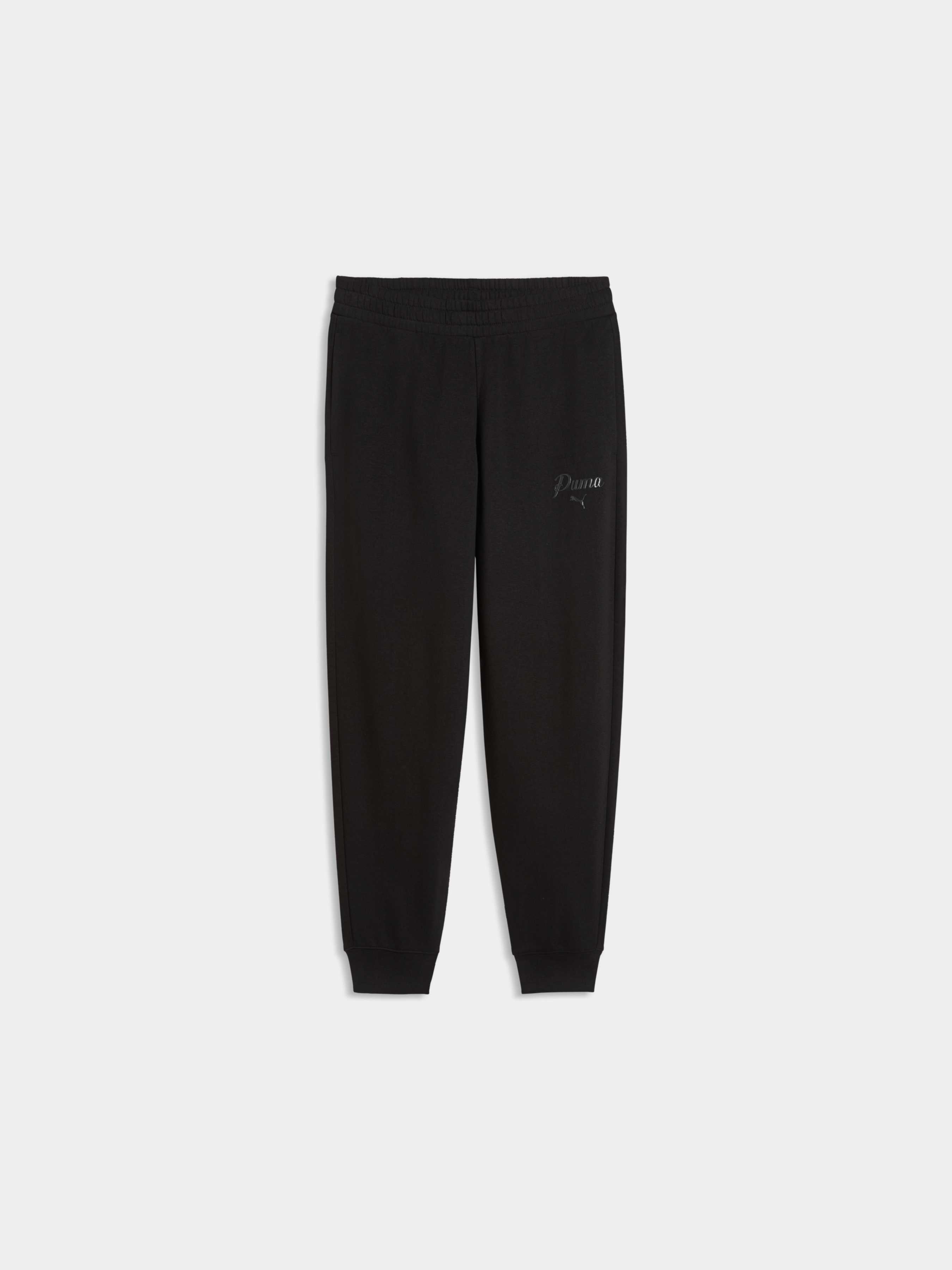 Жіночі Спортивні штани PUMA Ess Script Sweatpants (691763_01) колір чорний, матеріал комбінований верх