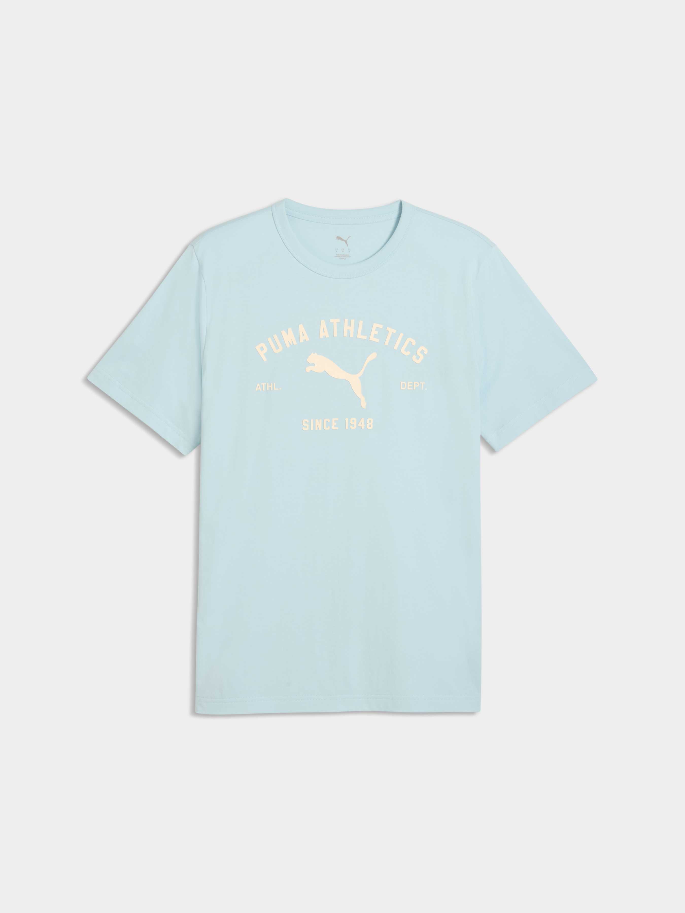 Чоловіча Футболка PUMA Class Graphic Tee (692226_48) колір синій, матеріал комбінований верх