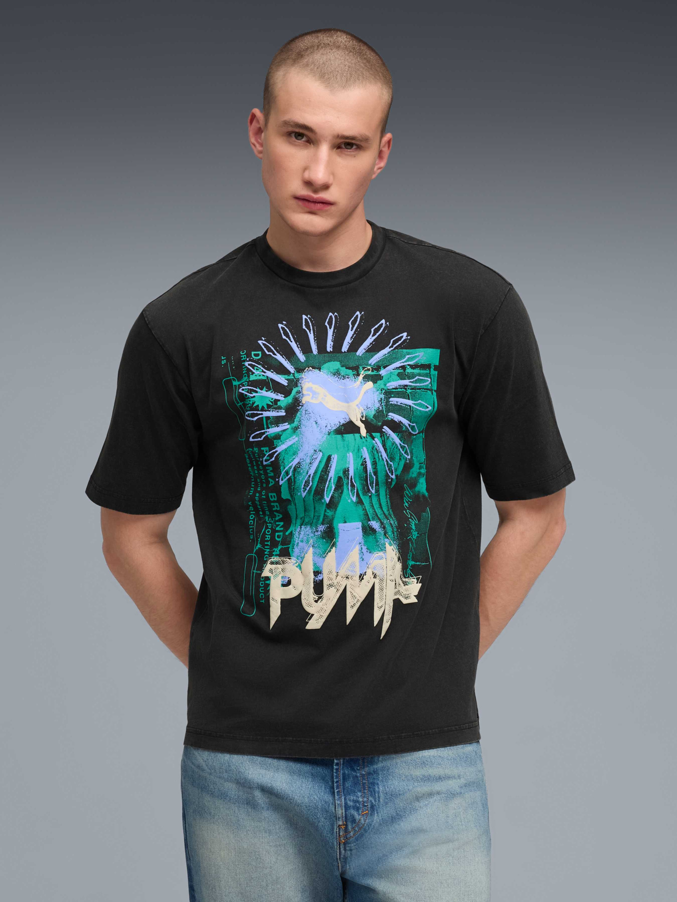 Футболка PUMA Graphic Tee модель 634442 Футболка PUMA Graphic Tee модель 634442 Фото