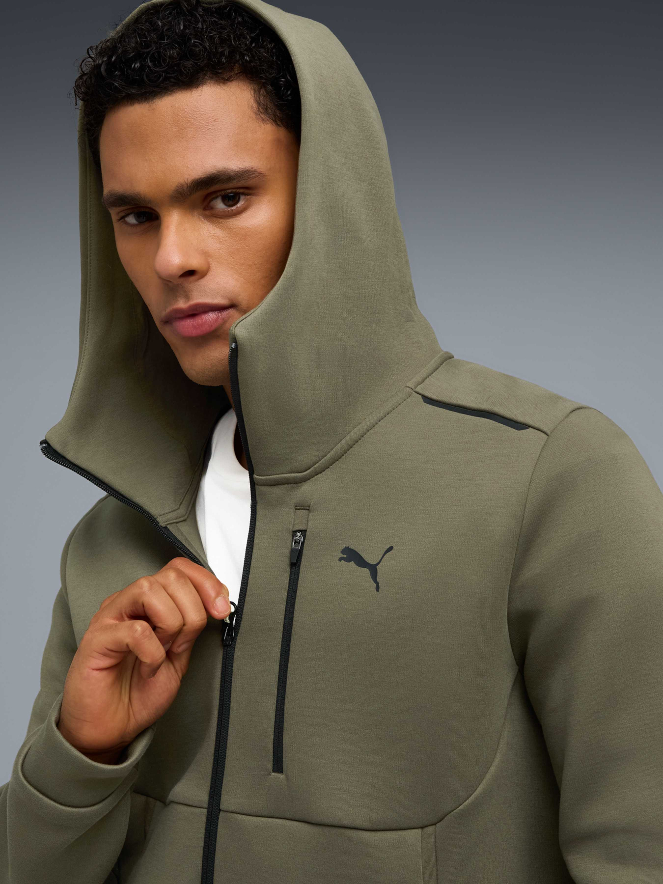 Кофта PUMATECH Full Zip Hoodie Men модель 634415 Кофта PUMATECH Full Zip Hoodie Men модель 634415 Фото