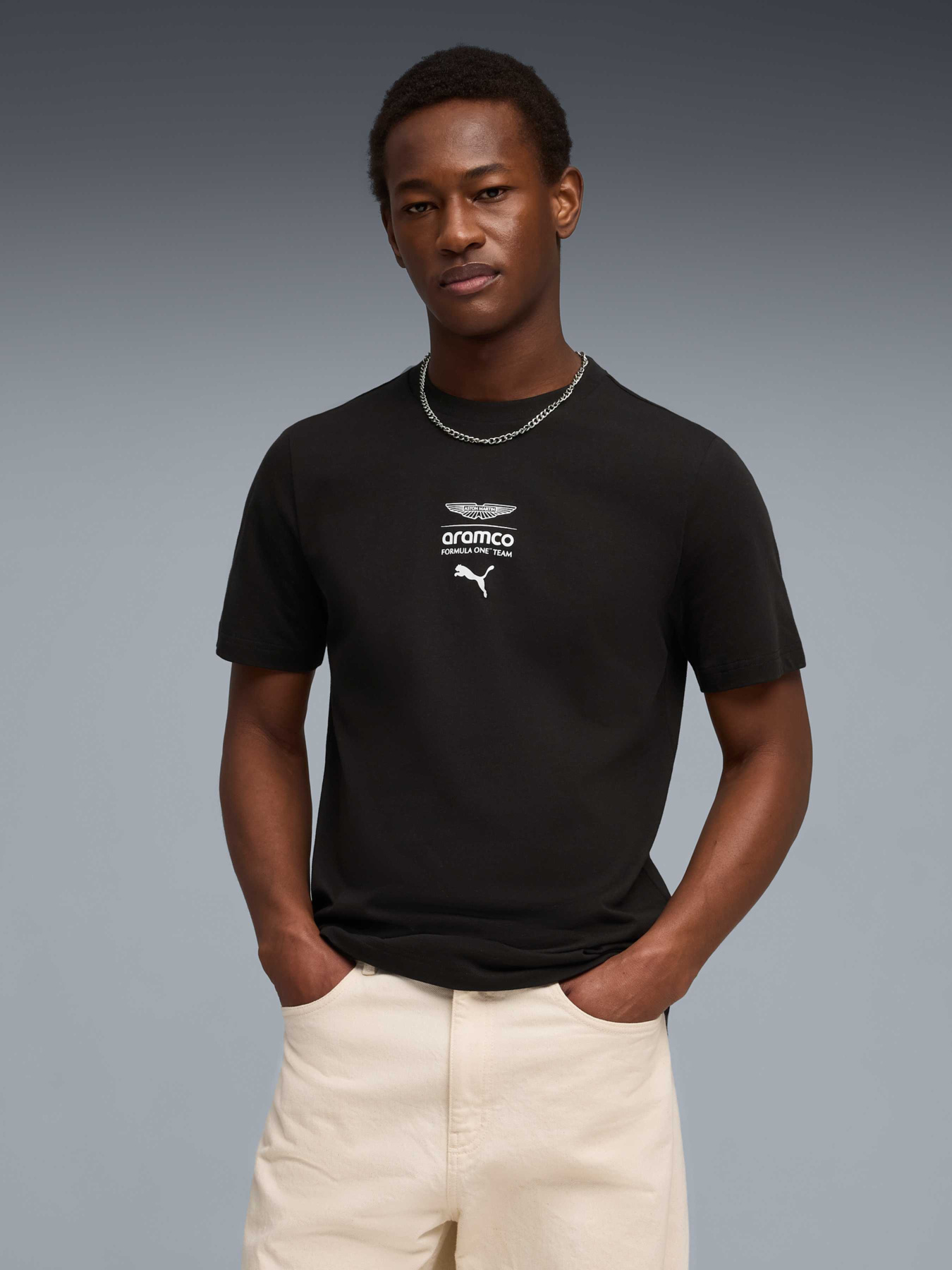 Футболка PUMA x ASTON MARTIN ARAMCO F1® TEAM Essentials Tee Men модель 635393 Фото