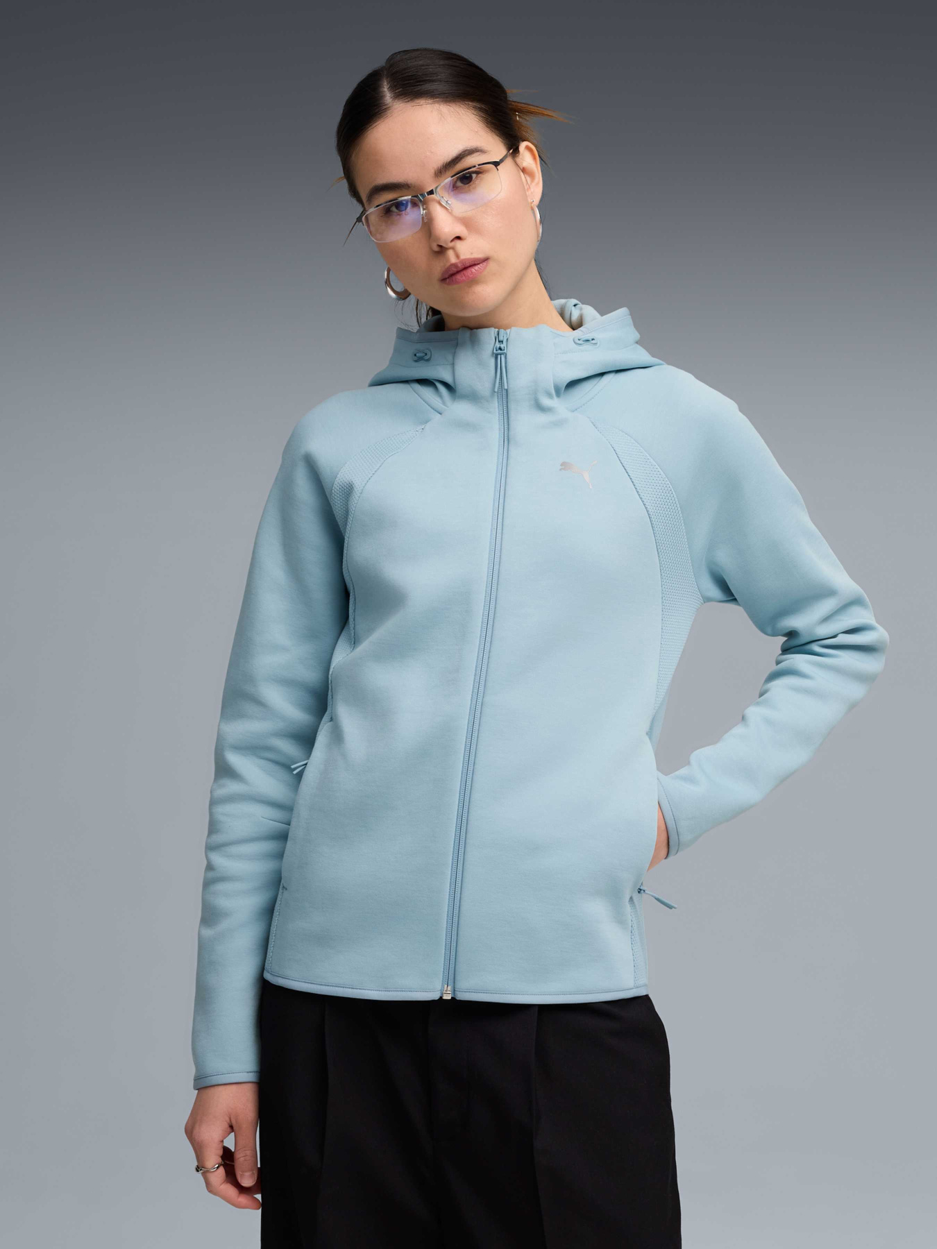 Кофта Evostripe Full-Zip Hoodie Women модель 691898 Кофта Evostripe Full-Zip Hoodie Women модель 691898 Фото
