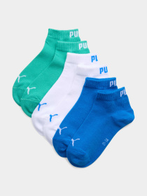 Шкарпетки та гольфи PUMA Kids Plain Quarter 3p модель 938809 Фото