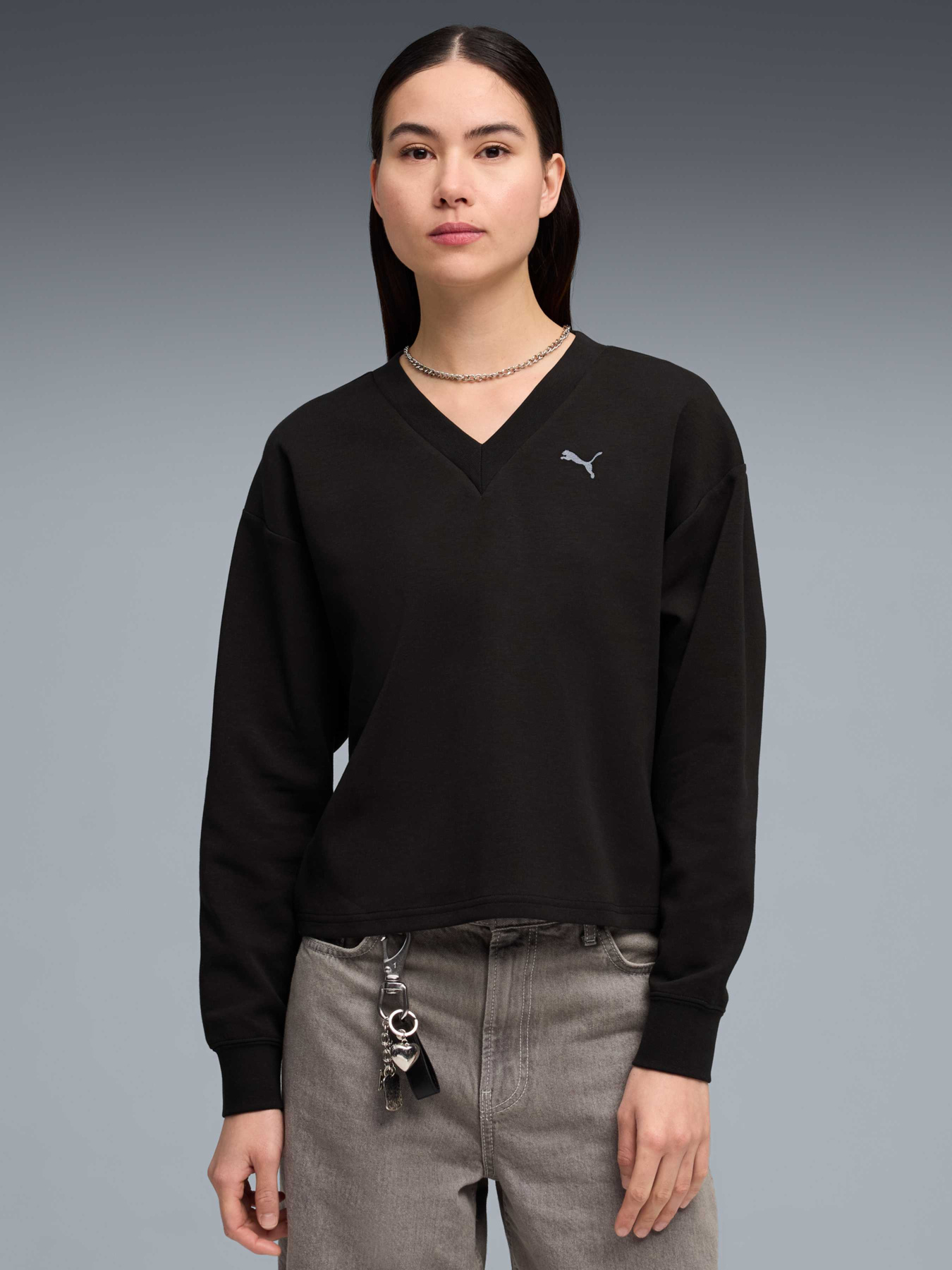 Світшот Essentials Elevated V-neck Sweatshirt Women модель 691816 Фото