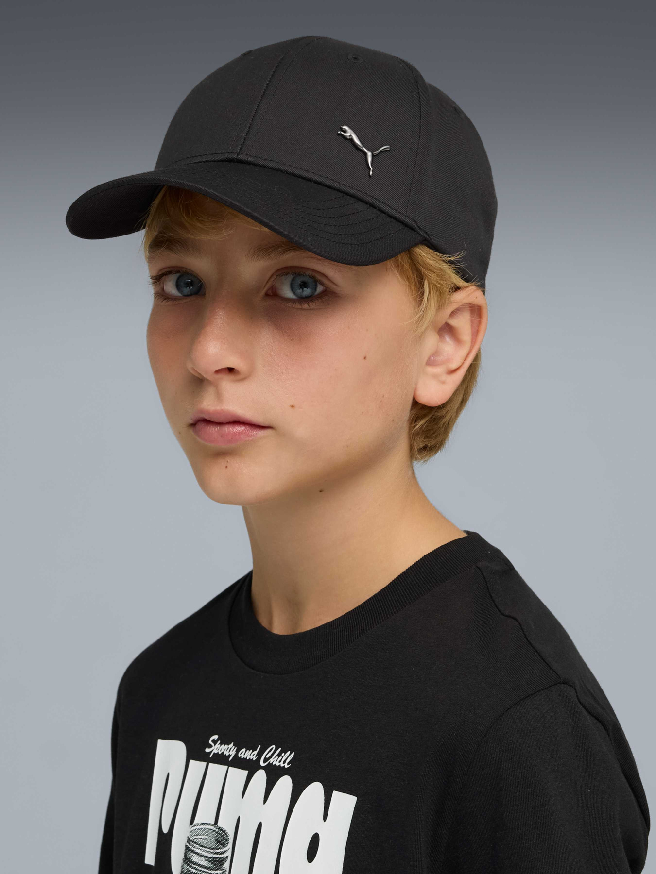 Детская кепка Essentials Metal PUMA Cat Baseball Cap Youth модель 026854 Фото