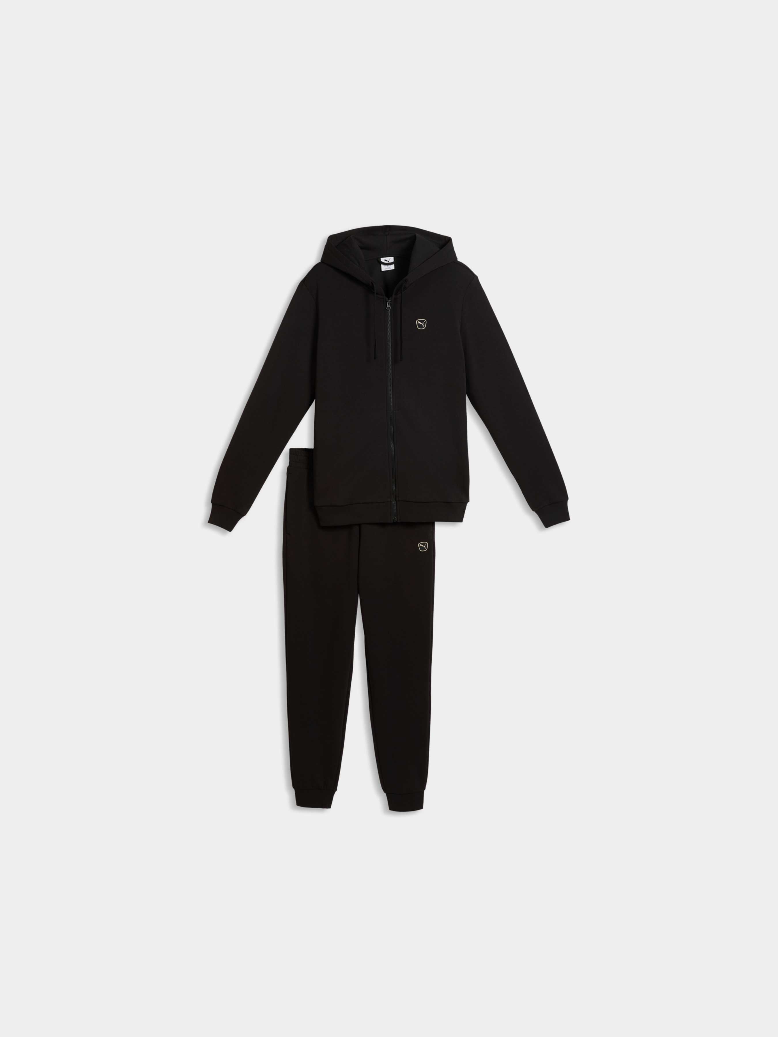 Чоловічий Спортивний костюм PUMA Ess Elevated Suit (691771_01) колір чорний, матеріал комбінований верх