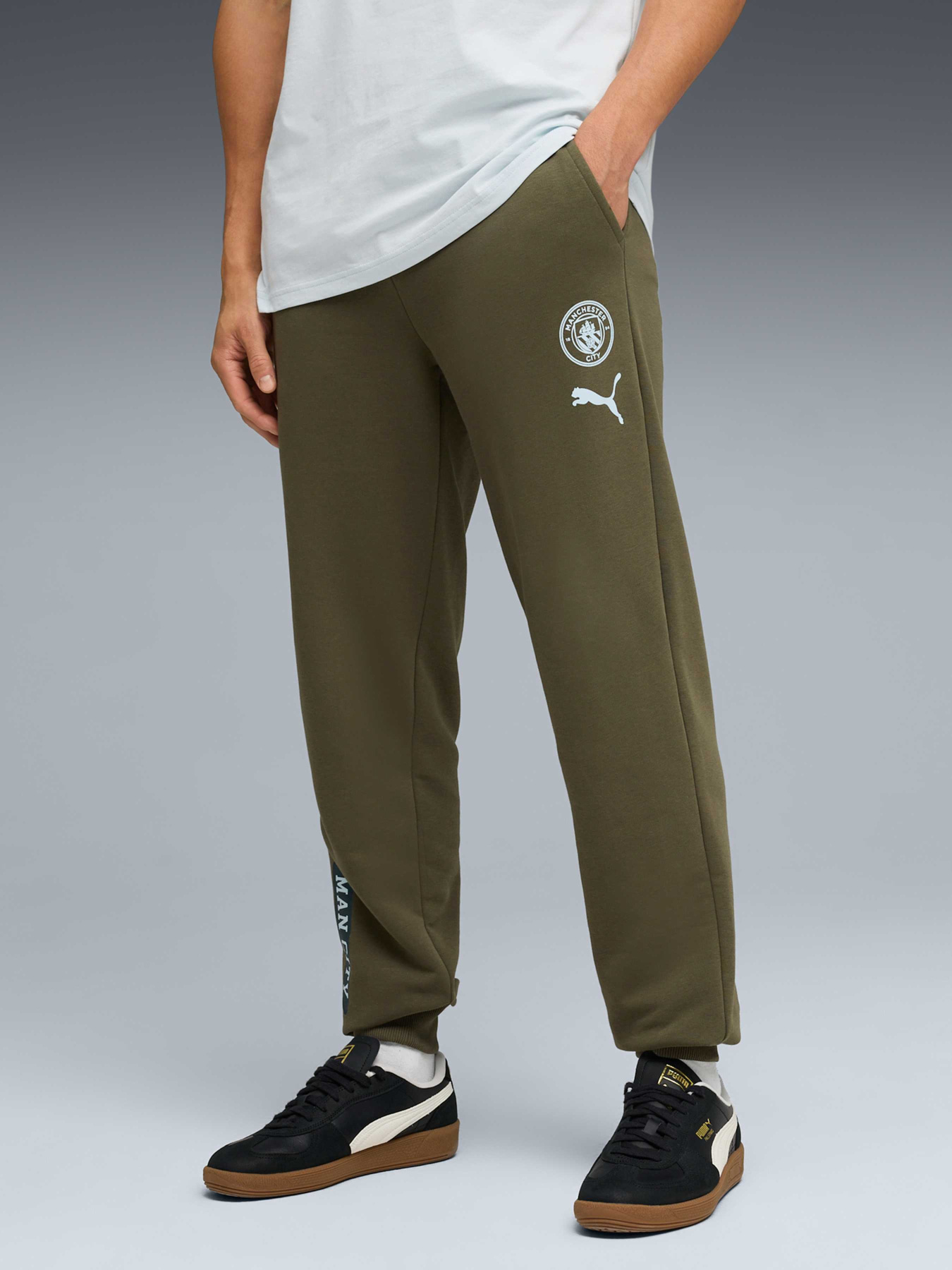 Штаны спортивные PUMA Mcfc Ftblculture Sweat Pants модель 785883 Фото