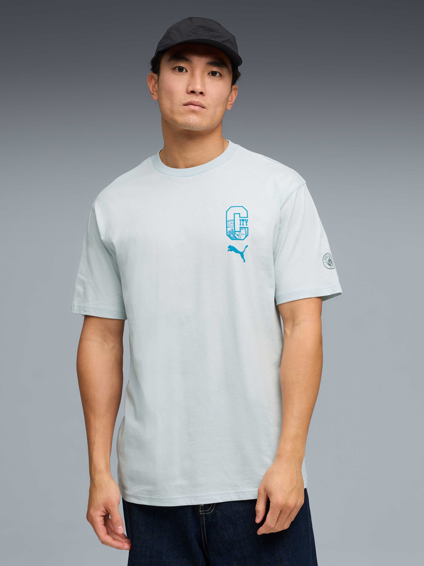 Футболка спортивная PUMA Mcfc Ftblculture Relaxed Tee модель 785879 Фото