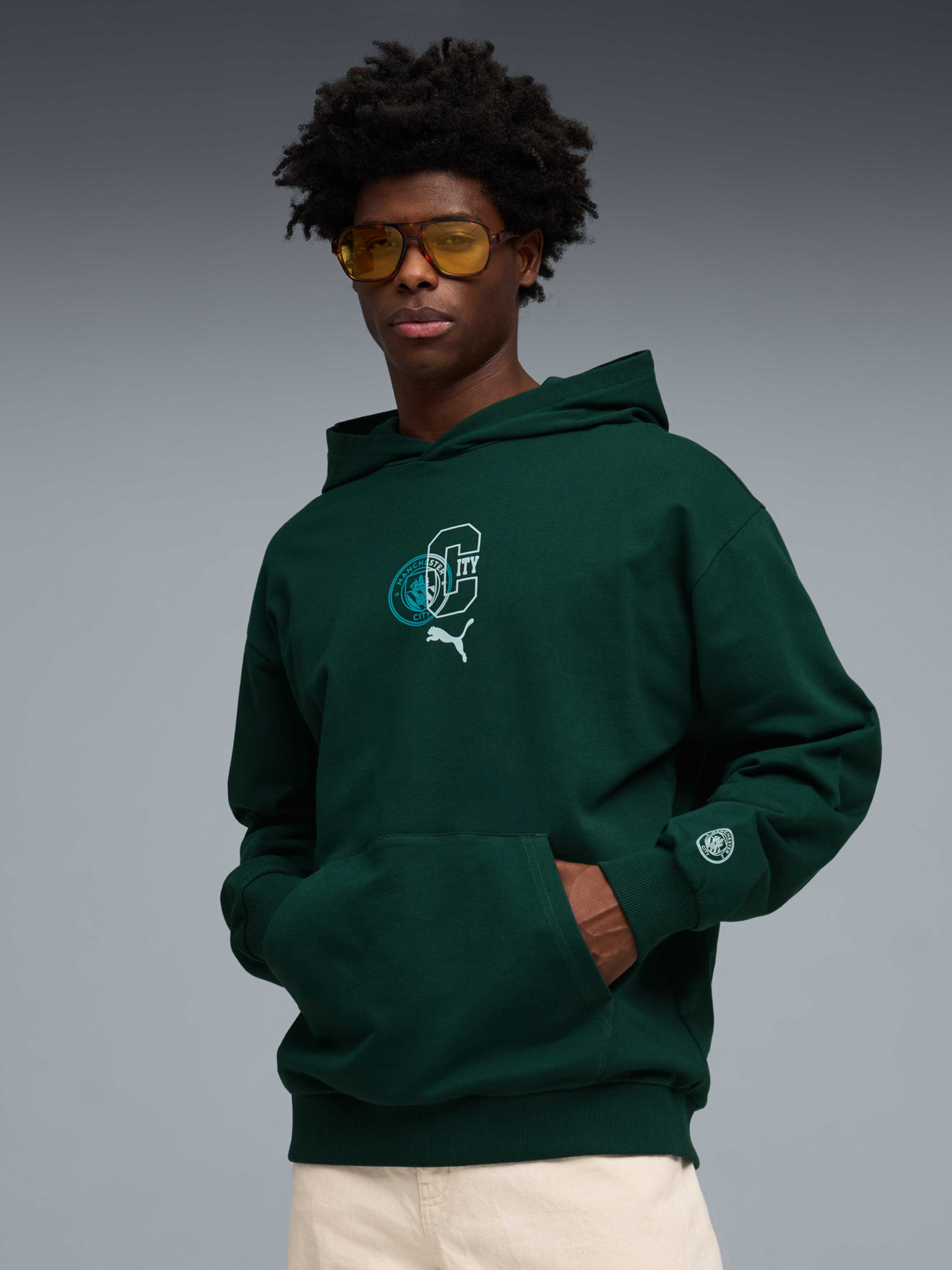 Худи PUMA Mcfc Ftblculture Relxed Hood модель 785882 Фото