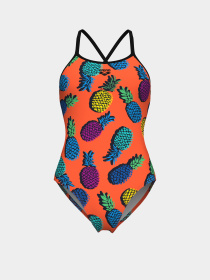 Жіночий купальник Arena PINEAPPLES SWIMSUIT TIE BACK модель 010706-350 Фото