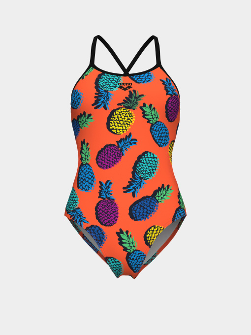 Жіночий купальник Arena PINEAPPLES SWIMSUIT TIE BACK модель 010706-350 Фото