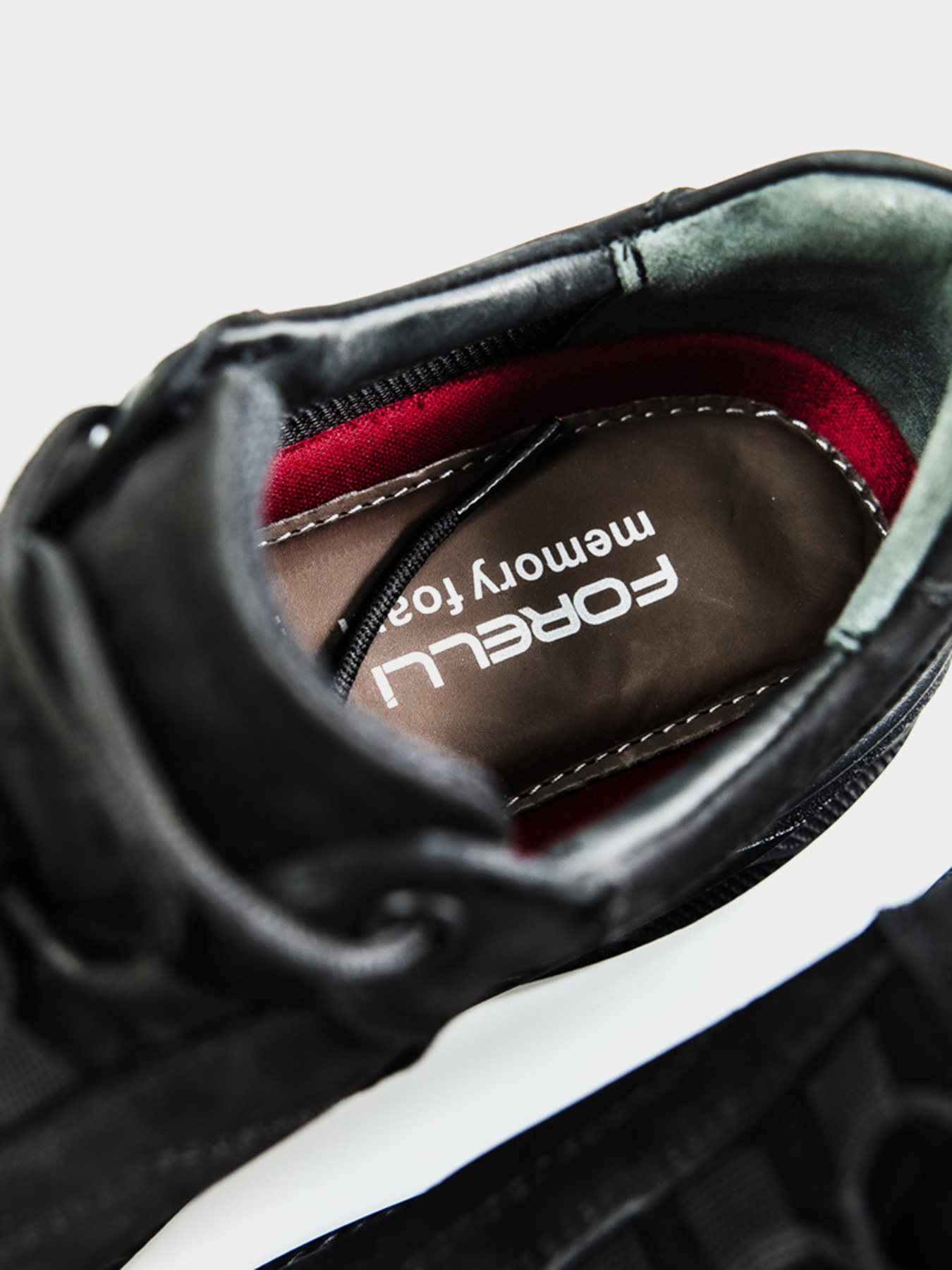 Чоловічі анатомічні черевики Forelli 47903 чорні модель 47903-Black Фото