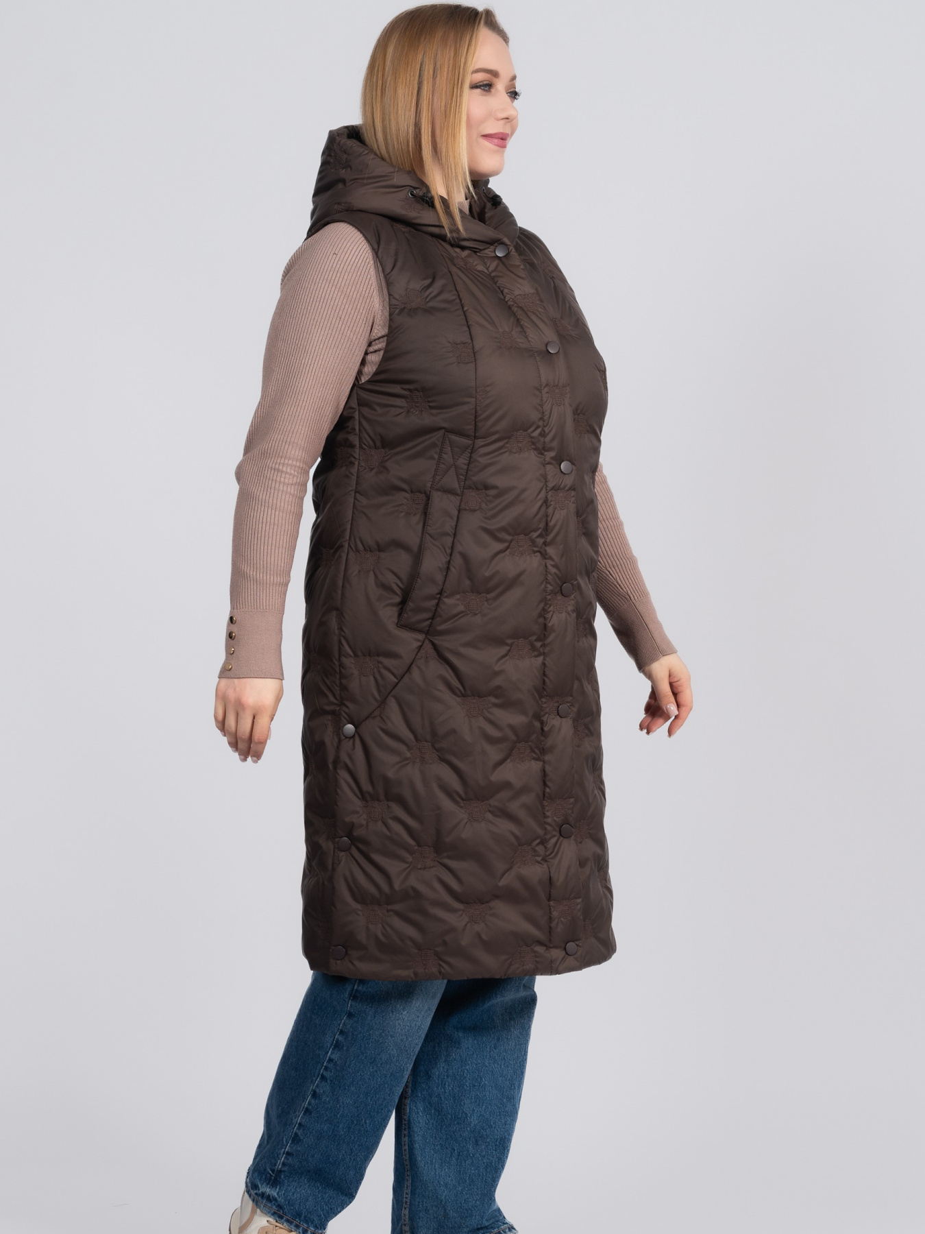 Жилетка женская больших размеров модель 1172-r Фото