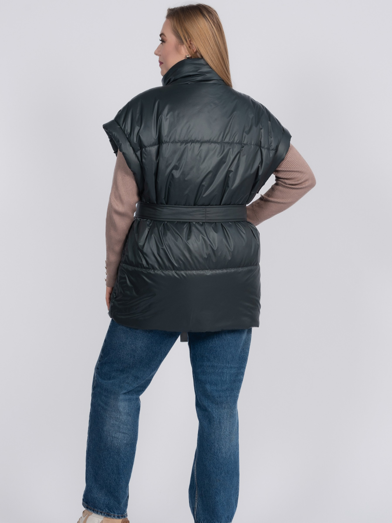 Жилетка женская весенняя больших размеров модель 1176-r Фото