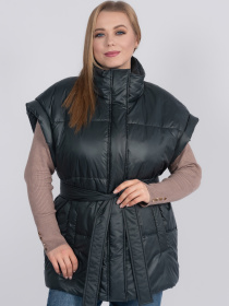 Жилетка женская весенняя больших размеров модель 1176-r Жилетка женская весенняя больших размеров модель 1176-r Фото