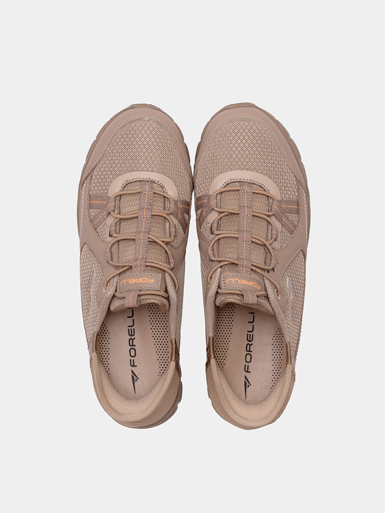 Кроссовки женские Forelli 90026 бежевые модель 90026-Beige Фото