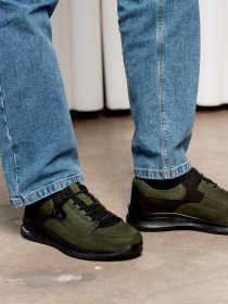 Кросівки повсякденні Forelli модель 46111-Khaki Фото