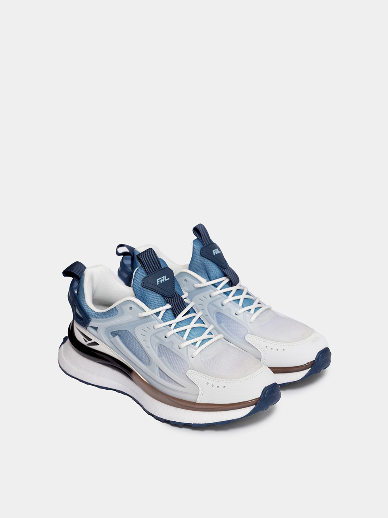 Мужские кроссовки Forelli 90017 белые модель 90017-White Мужские кроссовки Forelli 90017 белые модель 90017-White Фото