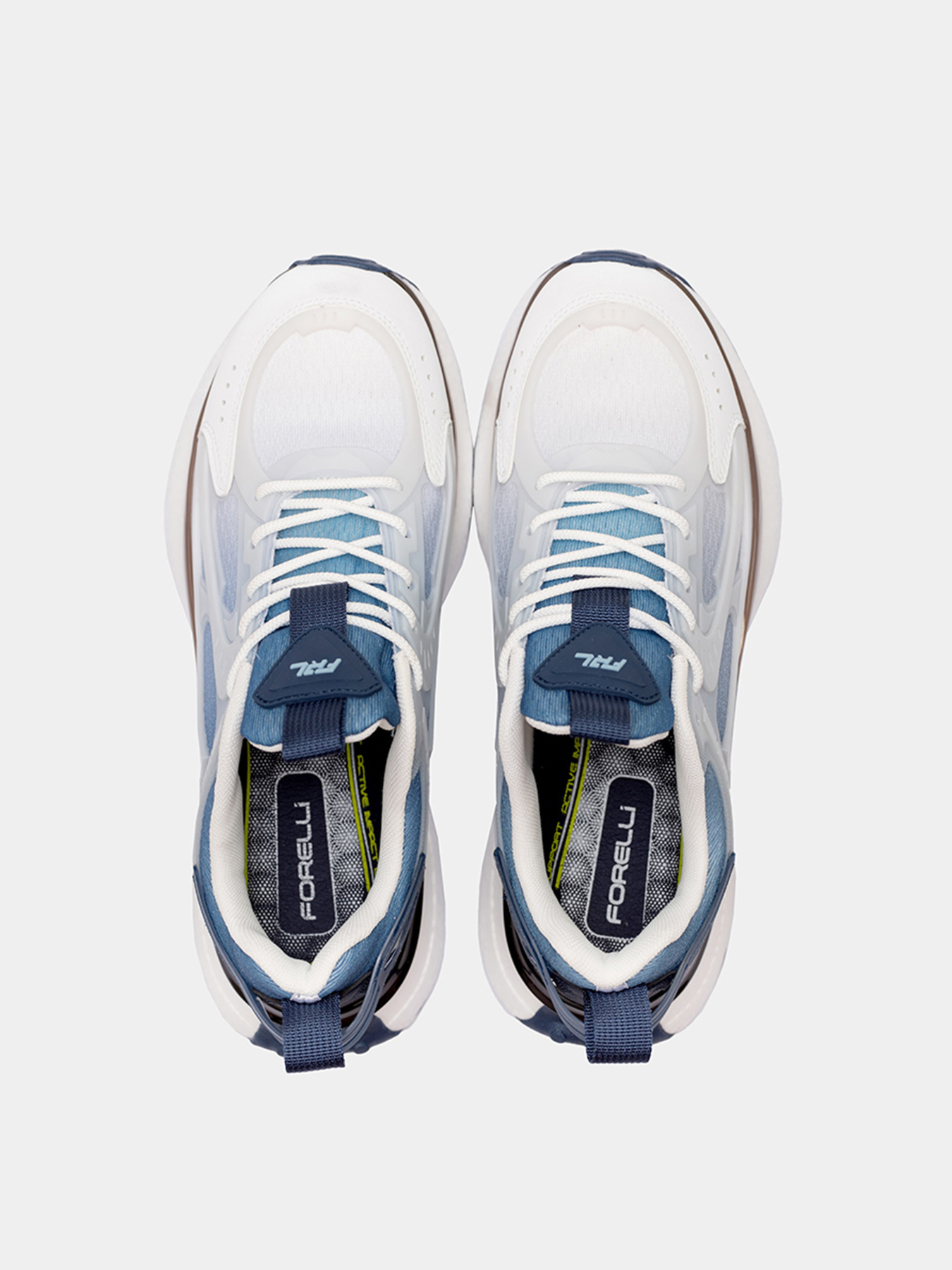 Мужские кроссовки Forelli 90017 белые модель 90017-White Мужские кроссовки Forelli 90017 белые модель 90017-White Фото