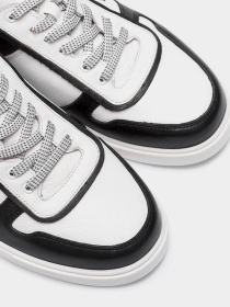 Кеды низкие Forelli модель 46901-White.Black Фото