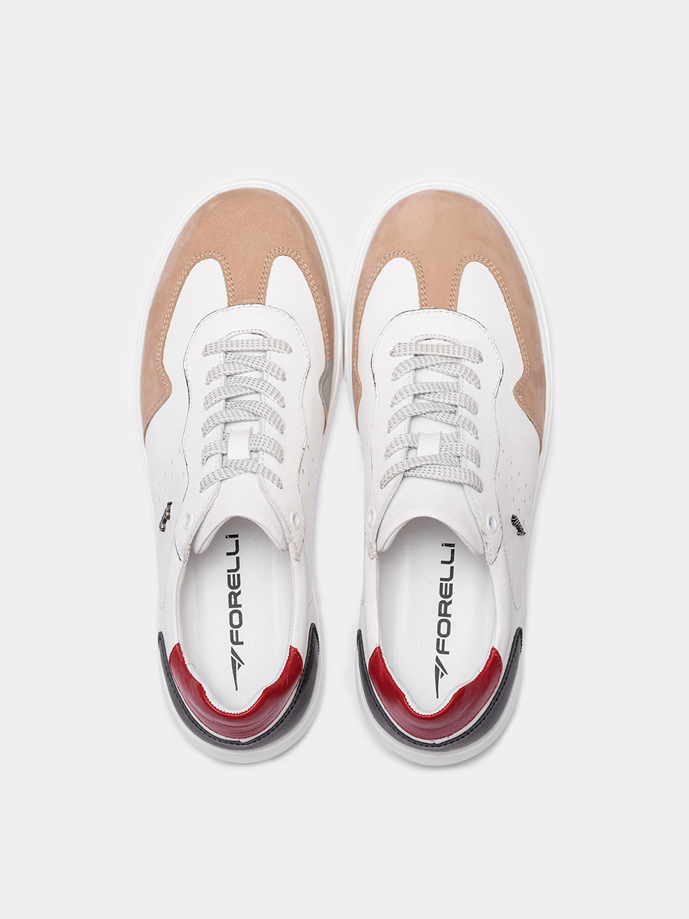 Кеды низкие Forelli модель 39503-White.Brown Фото