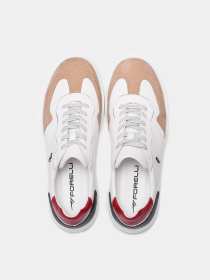 Кеды низкие Forelli модель 39503-White.Brown Фото