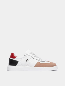 Кеды мужские Forelli 39503 бело-коричневые модель 39503-White.Brown Фото