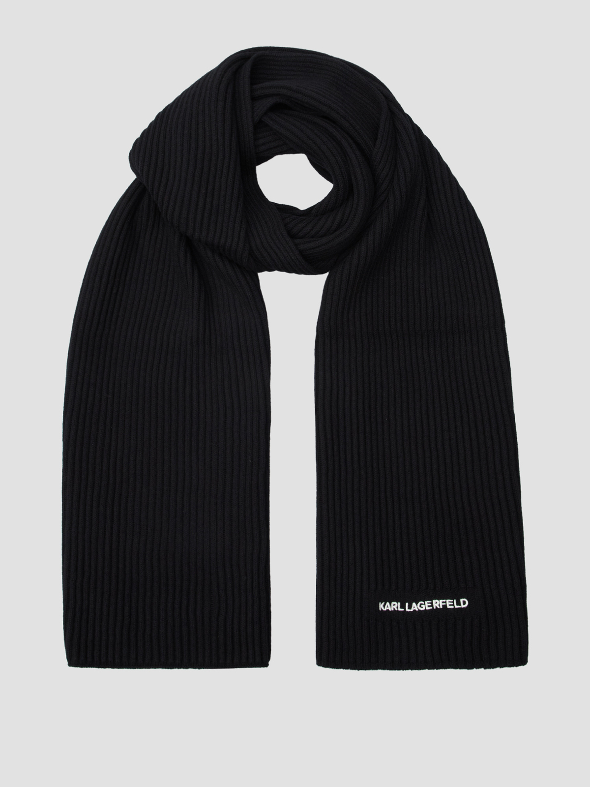 Karl Lagerfeld Шарф (544305.805000-990) Чоловіче колір - Чорний матеріал - Вовна Karl Lagerfeld - купити в Україні