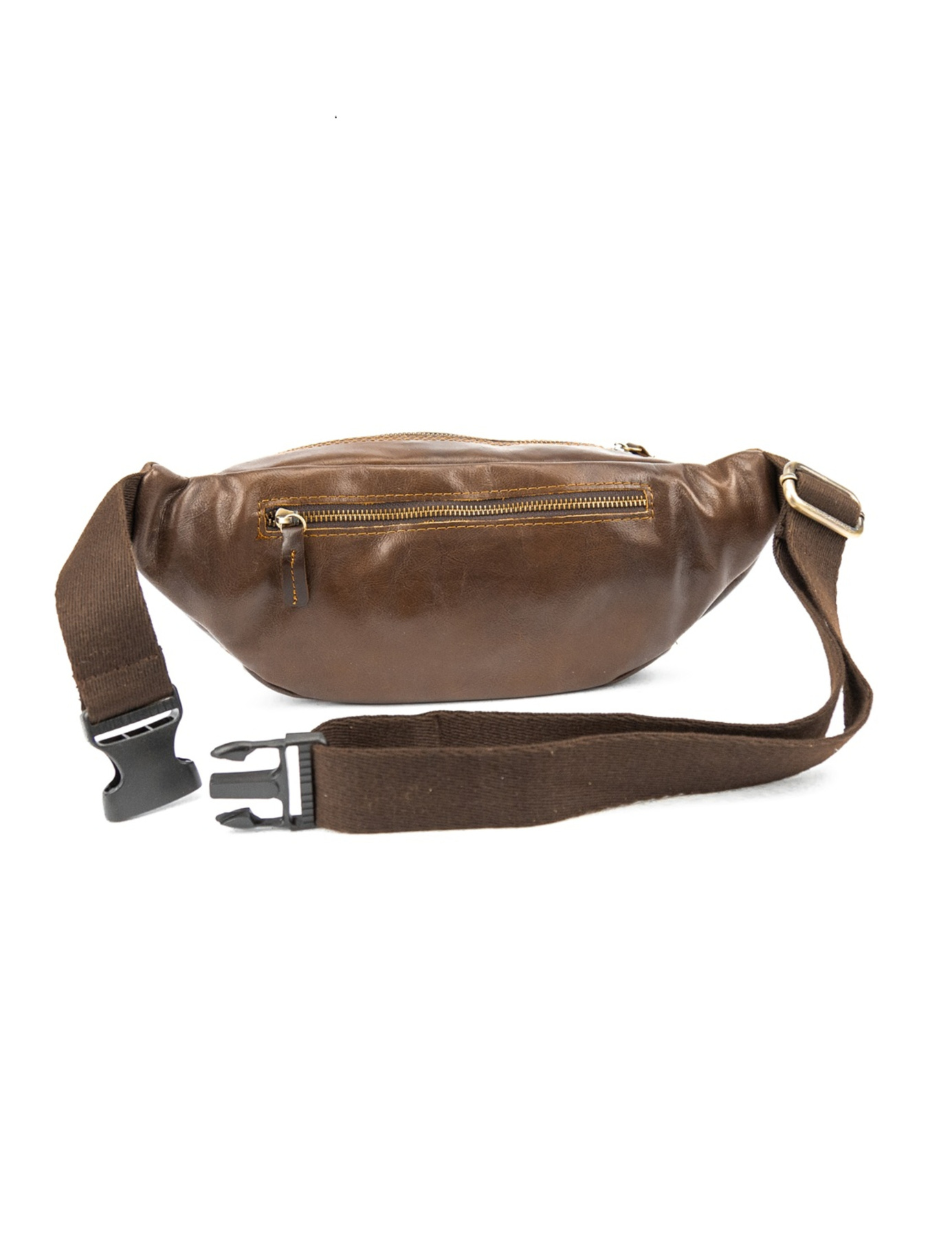 Мужская удобная сумка на пояс бананка через плечо из натуральной кожи модель RR-7141-4C Фото