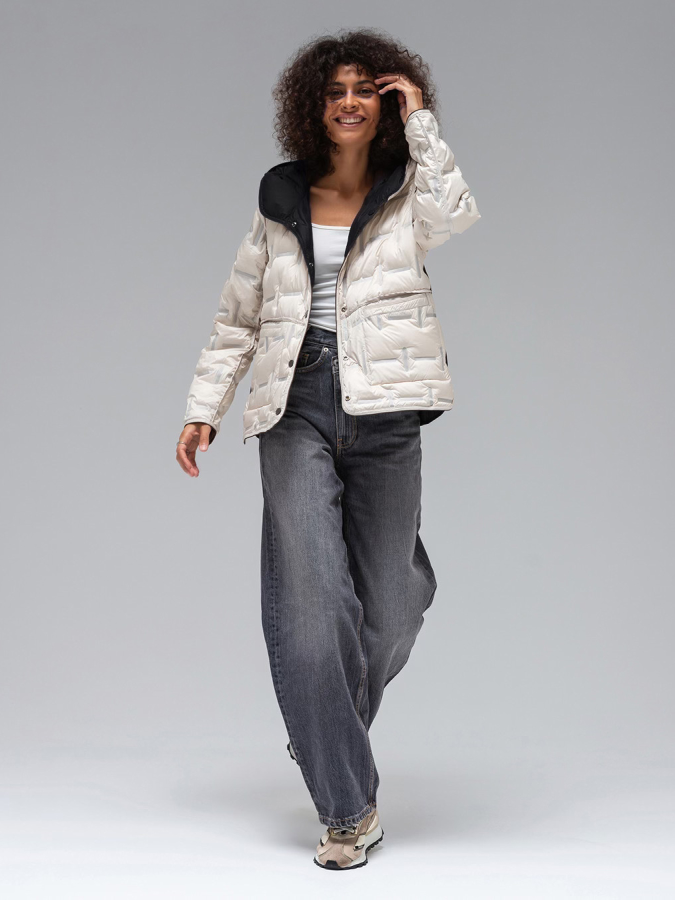 Демісезонна куртка VIVA WEAR модель 6570-black-milk Фото