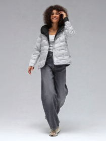 Куртки и дубленки VIVA WEAR модель 6570-black-gray Фото