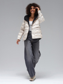 Демісезонна куртка VIVA WEAR модель 6570-black-milk Фото