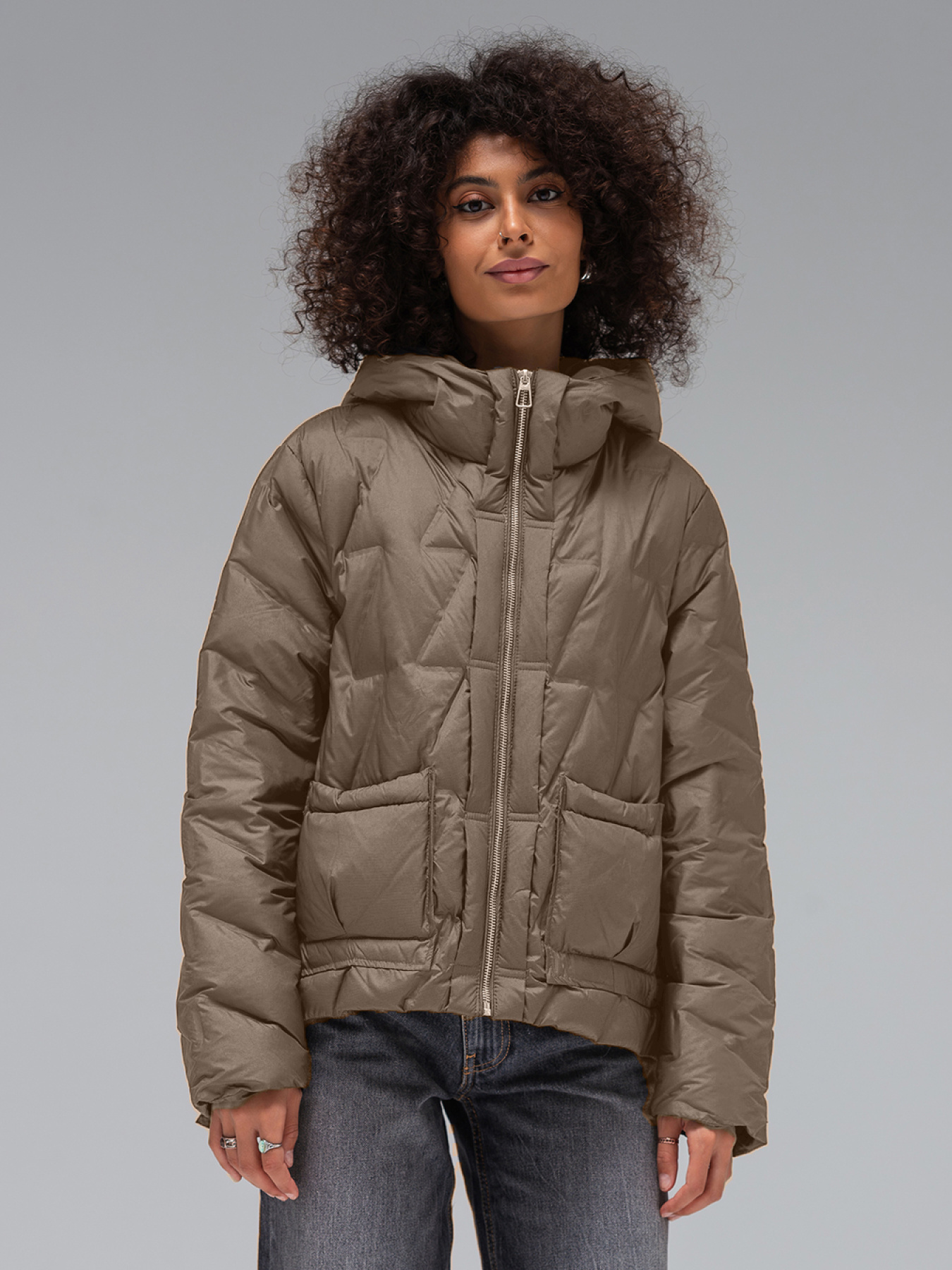 Демисезонная куртка VIVA WEAR модель 8898-milky Фото