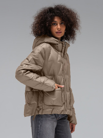 Демисезонная куртка VIVA WEAR модель 8898-milky Фото