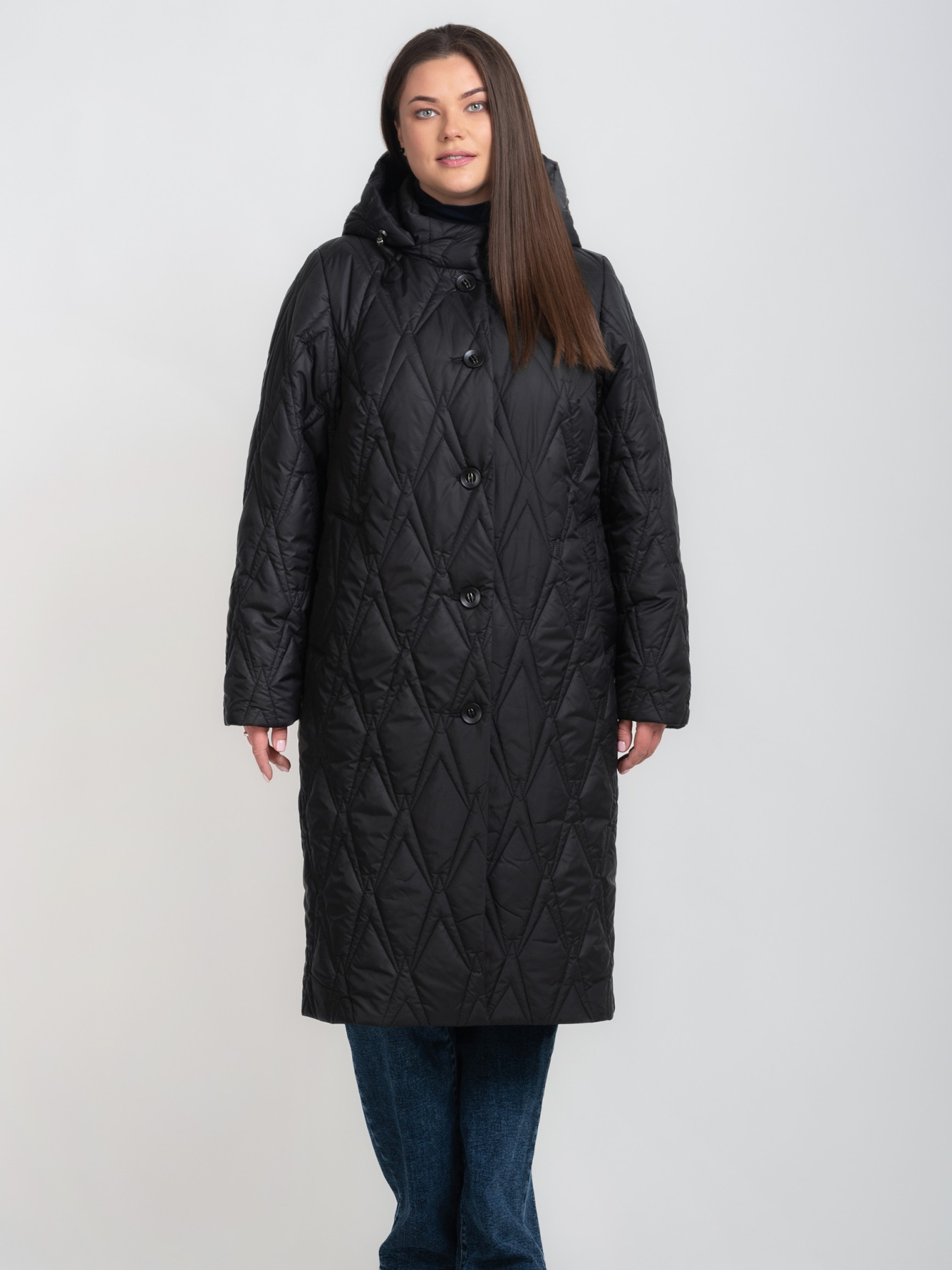 Куртка демисезонная женская больших размеров модель LR-209 Фото