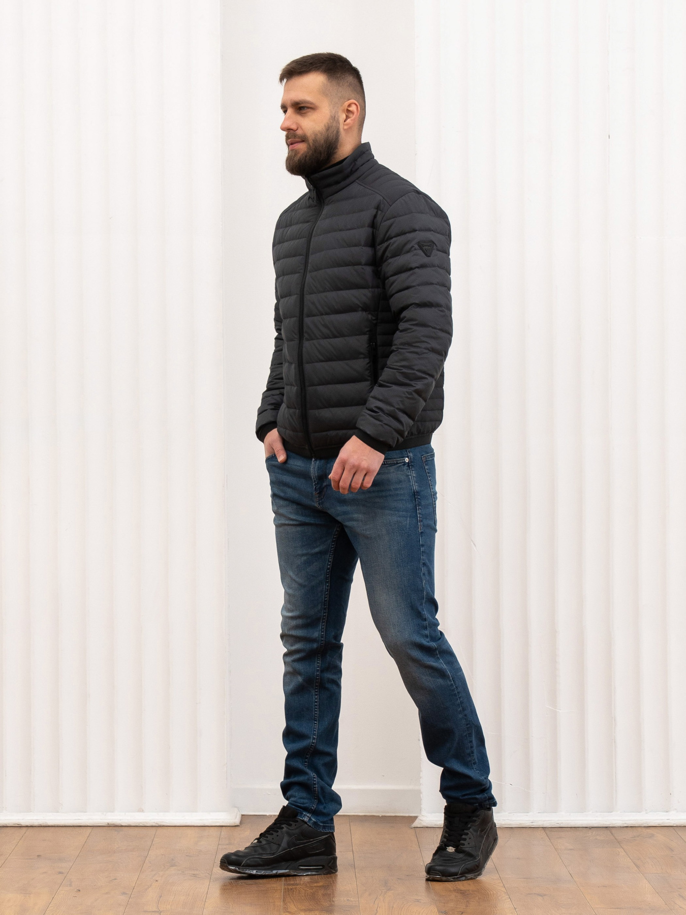 Куртка чоловіча демісезонна великого розміру модель 57-V Куртка чоловіча демісезонна великого розміру модель 57-V Фото