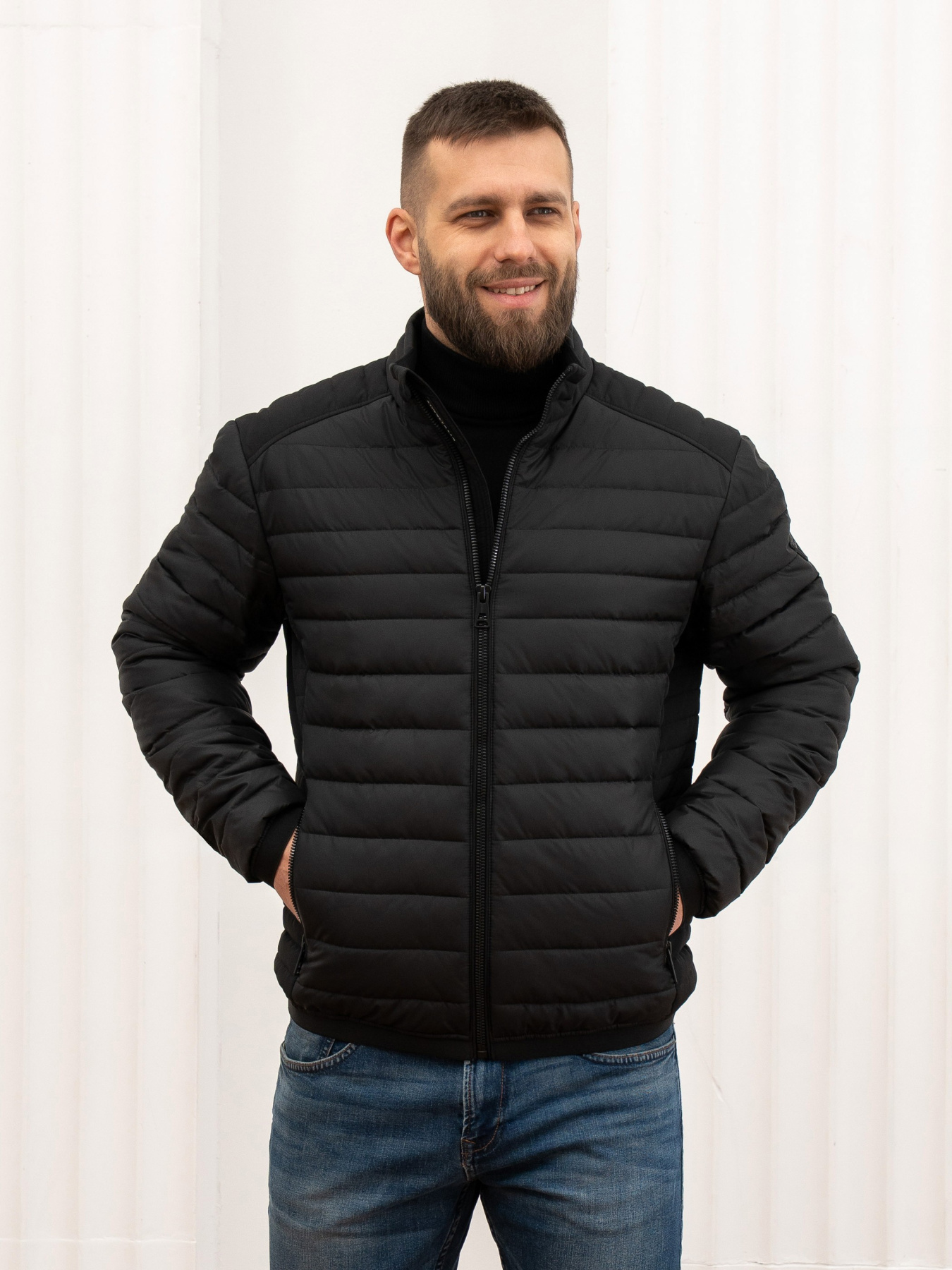 Куртка чоловіча демісезонна великого розміру модель 57-V Куртка чоловіча демісезонна великого розміру модель 57-V Фото