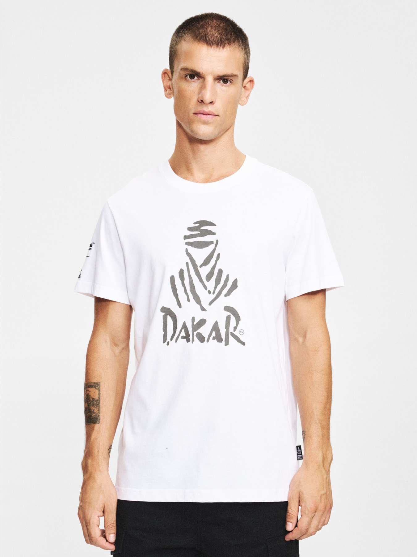 Футболка мужская DKR LOGO 256 с принтом белая модель 10048104 Фото