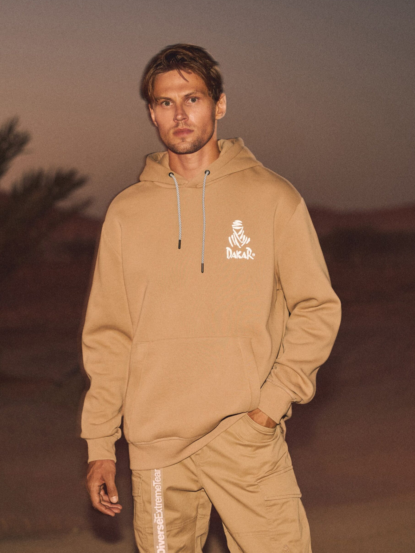 Худи мужское DKR H25 бежевое модель 10048149 Фото