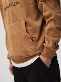 Флисовая толстовка мужская CLTN PHZ с воротником-стойкой и молнией кемел модель 10048156 Фото