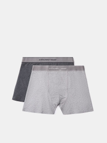 Комплект трусів-боксерів чоловічих MUSTAKL 261 дві пари сірі модель 10048712 Фото