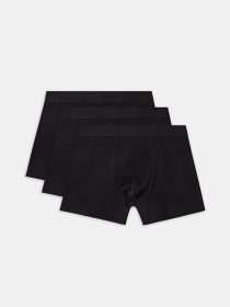 Комплект трусов-боксеров мужских RIBBYL B 261 три пары черные модель 10048713 Фото