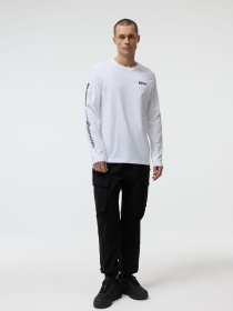 Лонгслив мужской DEXT LOGO LG 261 с логотипом белый модель 10048740 Фото
