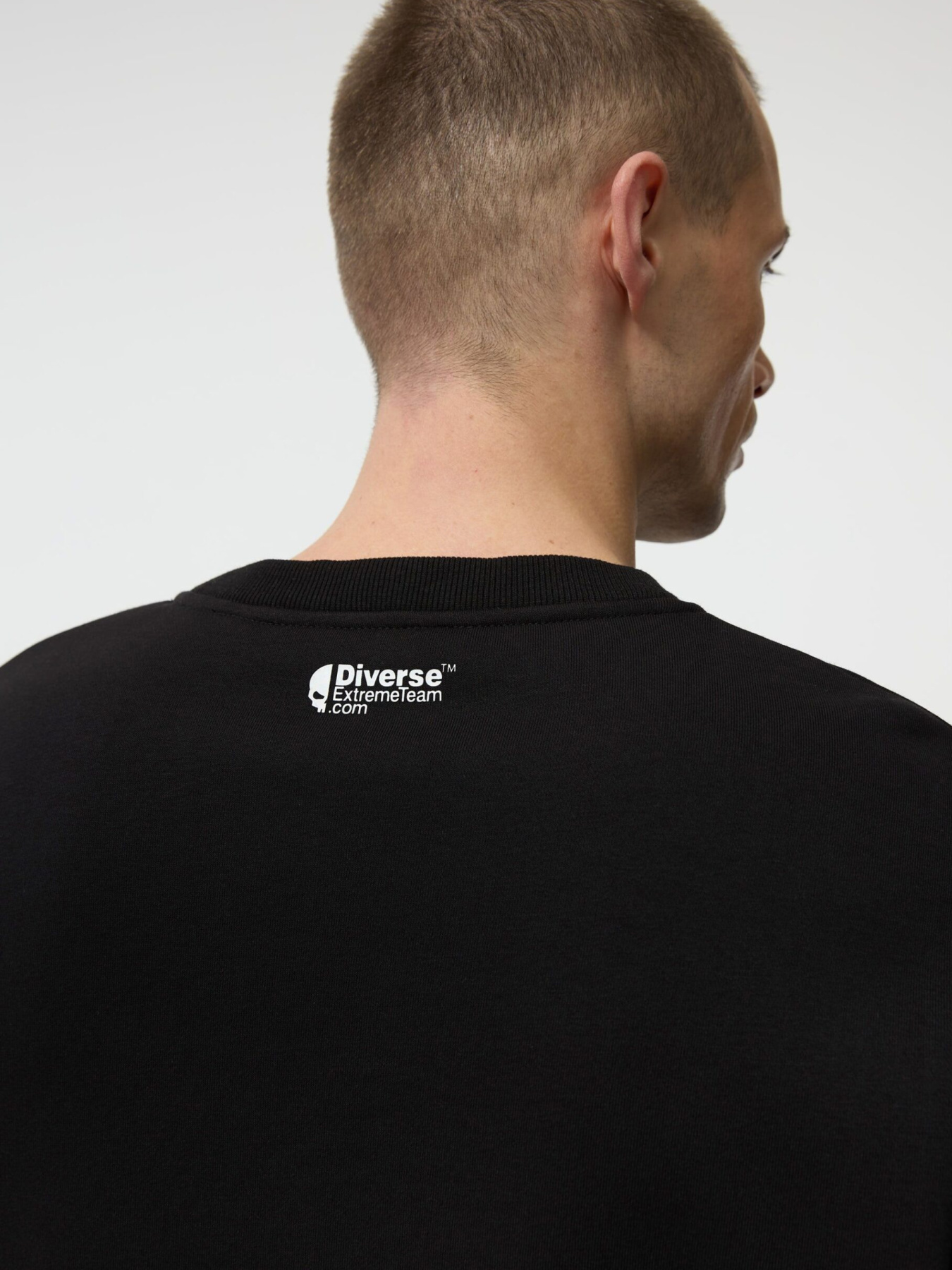 Свитшот мужской DEXT SKULL C1 с принтом черный модель 10048747 Фото