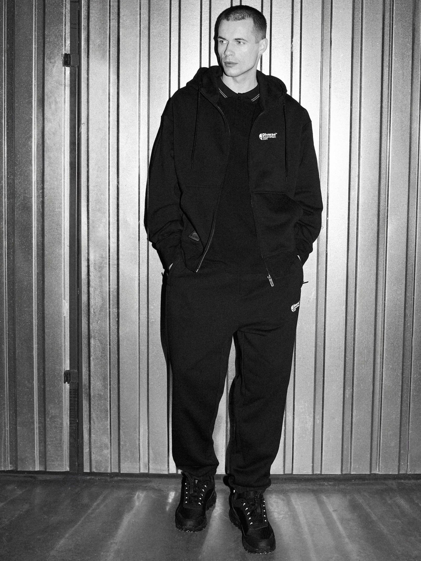 Толстовка мужская DEXT SKULL ZH1 на молнии с принтом черная модель 10048748 Фото